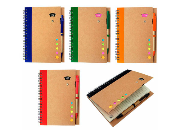 Libreta ecológica con postín