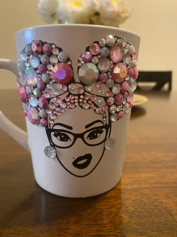 Tazas con pedrería/ Opalizado - Imagen 2